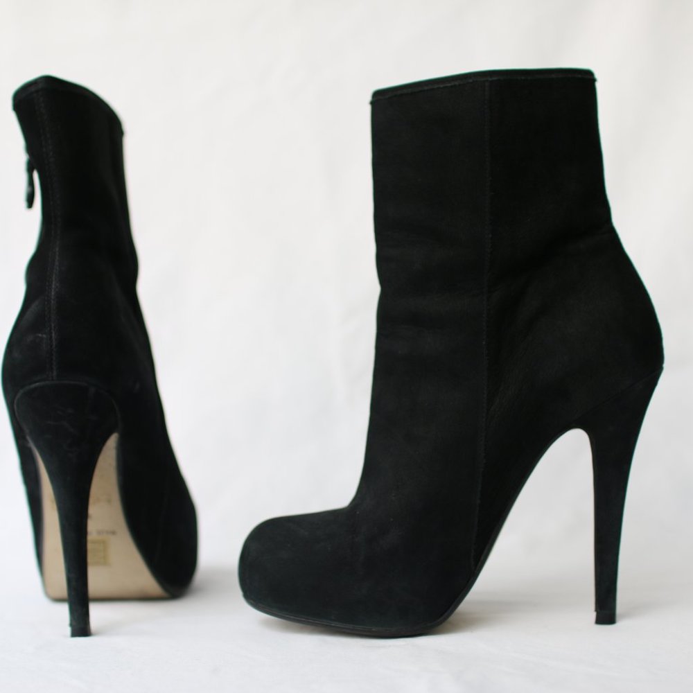 2/$50 Leather Platform Ankle Boots from Topshop